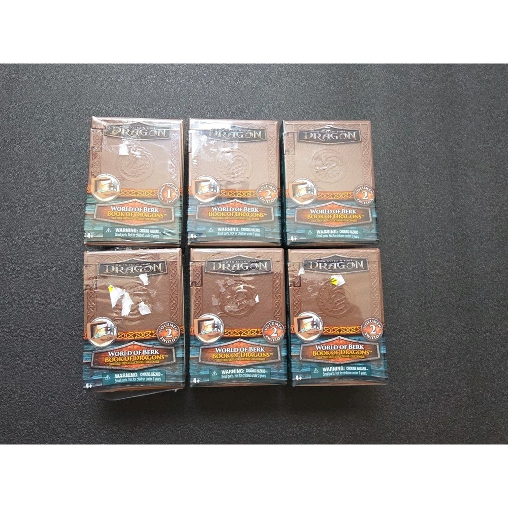 Lot Of 6: How To Train Your Dragon World of Berk Book of Dragons Blind Box Vol 2